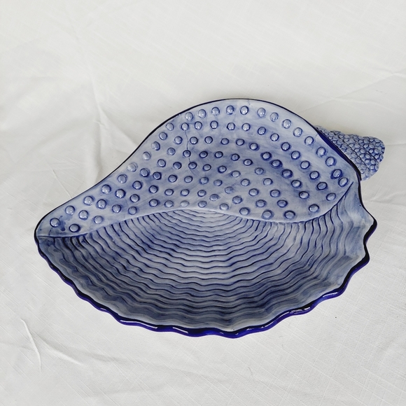 Style-Eyes By Baum Bros. Seashell Collection Serving Platter Plate - Picture 3 of 5